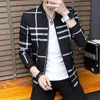 Summer Men Jacket Coat Korean Fashion Thin Section Printed Plaid Baseball Uniform Youth Boutique Clothing Simple Style 240418