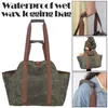 Opbergzakken waterdichte wax canvas tote houtbevoerder brandhouthouder zware buitenhooi met open haard fornuisgereedschap tas picknick