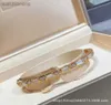 High Level Original Blgarry Designer Bangles Thick Gold Snake Bone Bracelet Female White Fritillaria Diamond Plated 18k Rose Gold Narrow Edition with Brand Logo