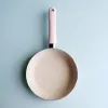 Utensilien Pink Medical Stone Pot 6,5 -Zoll -Nicht -Stick -Lageranpot -Bratpfanne Flachkochgeschirrküchen -Utensilien zum täglichen Kochen ergänzende Lebensmittel