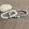 Braccialetti di fascino Relazione a lunga distanza 6mm Mala perle Bracciale in rilievo per regalo di coppia