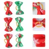 Hundekleidung 50pcs Welpen Katze Mix Weihnachtshaarbögen mit Gummibändern Weihnachtszubehör (gemischter Stil)