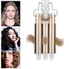 Triple Barrel Izolacja termiczna Curling Iron Ceramiczne Waver Stylowe narzędzia WAVY Curler Wand Crimper Tongs Irons 240423