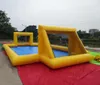 Anpassbare PVC -Pitch aufblasbare Sportspiele aufblasbare Fußballfeld -Fußballtor Wasser Wasser spielen