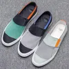 Casual Shoes Mixed Colors Fashion Slip On Mens Loafers Tide All-match One-step Canvas Lightweight Men's Sneakers