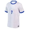 24 25 EUR0 Coupe French Jersey Mbappe Thuram Dembele Coman Saliba Kante Maillot de Maillots Griezmann Kids Full Sport Sport With Socks Football Shirt Taille 16-28