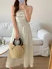 Casual Dresses Alien Kitty Chic Party Long Dress Sweet Women Slim Sexig ogräs Elegant ol Summer ärmlös 2024 Hög midja av axlarna