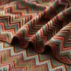 Boho Throw Blanket Rust Red Blankets for Couch Bed Sofa Knitted Tassel Lightweight Mexcian Afgan 240409
