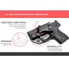 Holsters koolstofvezelverborgenheid kydex interne holster voor beretta apx compact 9 mm .40 iwb in de tailleband verborgen draagtas