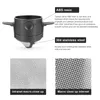 Folding Hand Brewed Coffee Filter Dripper Cone for Drip and Tea with Stainless Steel Holder No Paper 240416