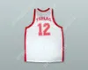 Пользовательский nay name Mens Youth/Kids Dragan Tarlac 12 Olympiacos Piraeus BC Белый баскетбольный майк сшита S-6xl S-6xl