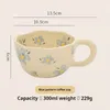 Mugs INS Hand-kneading Irregular Ceramic Cup Coffee Milk Tea Korean Style Oatmeal Breakfast Kitchen Mug Couple's Cups