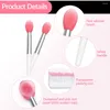 Make-upborstels zacht met 1 lipfilmborstel stofbestendige hoes cosmetische siliconen creatieve lippenstiftset exfoliëren