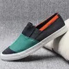 Casual Shoes Mixed Colors Fashion Slip On Mens Loafers Tide All-match One-step Canvas Lightweight Men's Sneakers