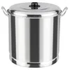 Bols 27,5 paquets à vapeur avec couvercle en aluminium pour la plupart des poêles (lavage à la main uniquement) gros bouillon de pot tamales à la vapeur