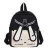 School Bags Printed High Capacity Adjustable Shoulder Strap Children's Nylon Material Backpacks