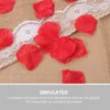 Kwiaty dekoracyjne sztuczne płatki fałszywe symulacje kwiatu róży propozycja czerwona przyjęcie weselne