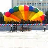 Customized Outdoor Regenbogenfarbe Großer aufblasbarer Muschelzelt -Riese Event Kuppel Marquee Konzertbühne Cover Zelt zu verkaufen