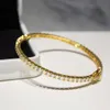 Coutom 10K/14K Solid Gold Lab Lab LABE Tennis Link Chain Bracelet