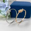 High Level Original Blgarry Designer Bangles Flower Shaped Bracelet Micro Set Zircon Plated Champagne Gold Buckle Open Style Flower Womens with Brand Logo