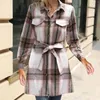 Casual Dresses Women's Rands Plaid Långärmad klänning Vindbrytare Namn Brand Jackor Kvinnor Regnjacka lättvikt