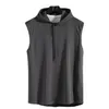 Brand Gyms Clothing Mens Bodybuilding Hooded Tank Top Sleeveless Vest Sweatshirt Fitness Workout Sportswear Tops Male 240426