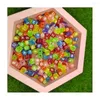 Decorative Flowers 100/200/500/1000Pcs Acrylic Colored A-Z Flat Round Letter Beads 10 Mm Plastic Alphabet Loose Spacer For Jewellery Crafts