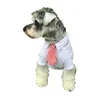 Cravatta a strisce di abbigliamento per cani per cuccioli di piccoli animali piccoli colletti gatti da compagnia regolabile medio chihuahua Yorkshire Bows Accessori forniture