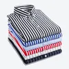 Brand Men Shirt Dress Macher Dress Shirts listrado masculino casual de manga longa Plaid formal Camisa Social 240419