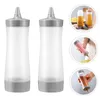 Din sets sets 4 pc's knijpen fles mosterd ketchup honing saus dispenser plastic bediening dikke specerijen