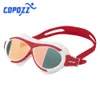 Copozz Fashion Swimming Goggles For Children Enfants Enfants Ajustement UV Sports de natation imperméables UV Anti-Fog Sports Sports Eyewear 240426