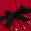 Fille robes de Noël vêtements pour enfants robe rouge bébé cosplay