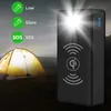 Banques électriques de téléphone portable 100000mAh Pack de batterie solaire pour téléphone mobile Charge sans fil Batterie externe de grande capacité pour le chargement rapide utilisé pour les voyages et le camping