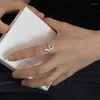 Clusterringe Punk Zirkon Schlangeform Finger Ring für Frauen Mädchen Party Schmuck Geschenk E750