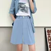 Women's Shorts Women Spring Summer Casual High Waist A-line Loose Wide Leg Chic Lady Khaki Suit 6 Colors NS5855