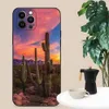 S24 Desert Cactus Soft TPU Cases For Iphone 15 Pro MAX 14 Plus 13 12 11 XR XS 8 7 Samsung S24 Ultra S23 Plus Plants Print Scenery Moon Mobile Phone Back Cover Skin