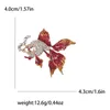 Spille Beauterry Rhinestone Goldfish Women Women Unisex Fashion Animal Pins Multicolour Opzionale Accessori per feste casuali Regali