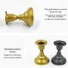 Candele per candele in oro nero Candlestick Holder Stand Retro Iron Art Craft Festival Festival Daily Table Shelf Decorazione per la cena