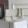 Designer Pearl Justing Buckle Crossbody Bag 20.5 CM Lambskin Flap Bag 10a Mirror Mass Lady Handbag med Box LC606