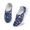 Casual Shoes InstantArts Bandage Printing Söt icke-halkvård för kvinnor Summer Mesh Breattable Flat No Lace Up Sneakers