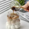 Mokken creatieve ins-stijl druifglas warmtebestendige borosilicaat koffiekopje met handvat melk latte sap glazen water beker J240428