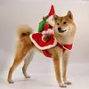 Ropa para perros revestimiento de abrigo de Navidad