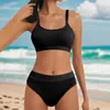 Swimwwear teen Teen Swim Tops Womens Sexy Beach Bikini Swimsuit Fashion Two Set Femmes Swimming Shorts and Shirt