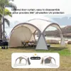 Sonuto Dome Canopy Large Tent Outdoor Extra Camping Awning Sun Protection Hiking Rainproof Pavilion AntiMosquito 240416 240426