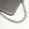 HIPHOP RAPPERJEWELRY ICTED OUT NAAR MENSEN VROUWEN 8MM 925 Sterling Silver Moissanite Diamond Cuban Link Chain