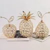 Ornamenti di mele di cristallo creativi Bling Rhinestone Pineapple Miniature Snow Crafts Crafte Decorazioni per la casa PROPRI