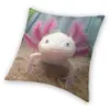 Oreiller souriant couverture axolotl leuciste 40x40 Home décoratif imprimé oreiller couverture salamandre