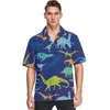 Men's Casual Shirts Mens Button Down Beach 3d Print Colorful Graffiti Zebra Pattern Hawaiian Shirt Short Sleeve Aloha