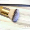 Brosses de maquillage Brosse de maquillage Les brosses de tampon Airbrush Finish Bamboo Foundation Brush - Dense Soft Synthetic Hair Flaw Finishing Beauty DHQ1W