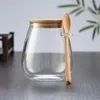 Butelki do przechowywania przezroczyste szkło różne kanistry słoik z herbatą łyżką Lid 350/650/1000 ml